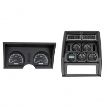 1978-82 Corvette VHX Gauge Kit - Black/White