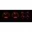 1978-88 Oldsmobile Cutlass VHX Gauge Kit - Black/Red