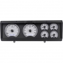 1978-88 Oldsmobile Cutlass VHX Gauge Kit - Silver/White