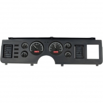 1979-86 Mustang VHX Gauge  Kit - Black/Red