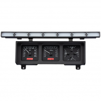 1980-86 Ford Pickup Truck & Bronco VHX Gauge Kit - Black/Red
