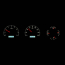 1981-89 Dodge Pickup VHX Gauge Kit - Black/White