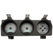 1981-89 Dodge Pickup VHX Gauge Kit - Silver/White