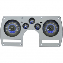 1982-89 Camaro VHX Gauge Kit - Carbon Fiber/Blue