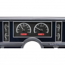 1984-87 Buick Regal VHX Gauge Kit - Black/Red