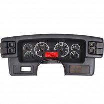 1987-89 Mustang VHX Gauge Kit - Black/Red