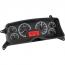 1987-89 Mustang VHX Gauge Kit - Black/Red