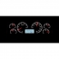 1987-89 Mustang VHX Gauge Kit - Black/White