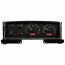 1987-91 Ford Pickup VHX Gauge Kit - Black Alloy/Red