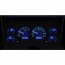 1988-94 Chevy/ GMC Pickup VHX Gauge Kit - Carbon Fiber/Blue