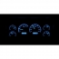 1988-94 Chevy/ GMC Pickup VHX Gauge Kit - Black/Blue