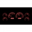 1988-94 Chevy/ GMC Pickup VHX Gauge Kit - Black/Red