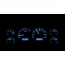 1988-94 Chevy/ GMC Pickup VHX Gauge Kit - Silver/Blue