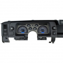1990-92 Camaro VHX Gauge Kit Carbon Fiber/Blue