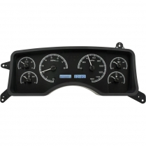 1990-93 Mustang VHX Gauge Kit - Black/White