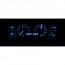 1990-93 Mustang VHX Gauge Kit - Silver/Blue