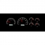 1995-98 Chevy/GMC Pickup VHX Gauges - Black Alloy/White