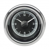 Universal 3" Round VHX Clock - Black/White