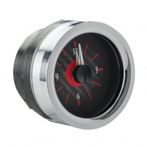 1955-56 Chevy Car Analog Clock VHX Kit Only - C/Fiber/Red