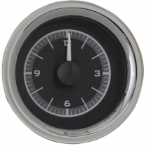 1958-62 Corvette VHX Analog Clock - Black/Blue