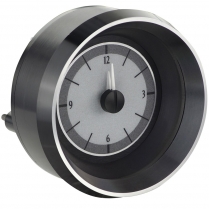 1963-67 Vette Analog Clock VHX - Silver/White