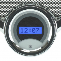1955-56 Chevy Digital Clock VHX Gauge Kit Only - Silver/Blue
