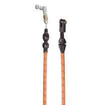 Vintage 36" Throttle Cable Tan Wrap with Black & Red Tracers