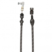 Vintage 36" Throttle Cable Black Wrap with White Tracers