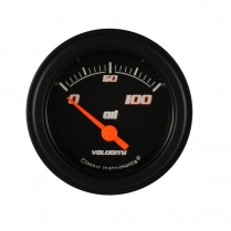 Velocity Black 2-1/8" 0-100 PSI Oil Press Gauge - BLF