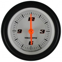 Velocity White 2-1/8" Clock with Reset - BLF