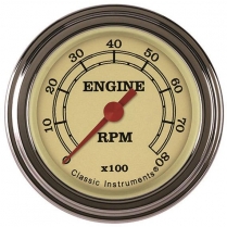 Vintage 2-1/8" 0-10000 RPM Tachometer Gauge - SLF