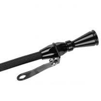 Locking Engine Dipstick for Chevy BB Pan Mount - all Black