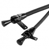 Locking Engine Dipstick 351W Ford Screw In Pan - all Black
