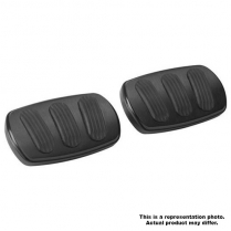 1958-62 Corvette Brake & Clutch Pedal Pads - Black & Rubber