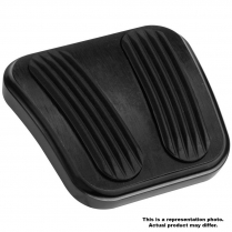 1969-74 Nova Curved E-Brake Pad - Black Alum & Rubber