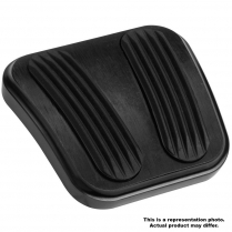 1968 Nova Curved E-Brake Pad - Black Alum & Rubber