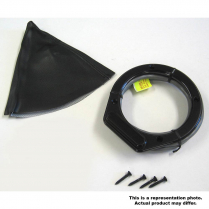 Vertical Round LED Shifter Boot Indicator Kit - Black Bezel