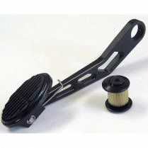 XL Drive-By-Wire Mini Oval Throttle Pedal Arm - Black/Rubber