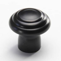 Lucile Dash Knob with 3/16" Hole - Black