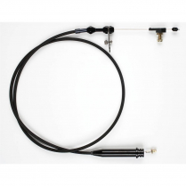 GM Powerglide Trans Kickdown Cable - Black Braided SS