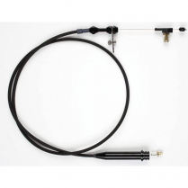 GM 350 Tune-Port Trans Kickdown Cable - All Black Housing