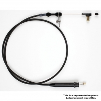 GM 700R4 Transmission Kickdown Cable - Black Stainless