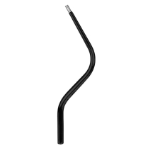 Lokar Compression Style Bench Bend Shifter Stick - 16" Black