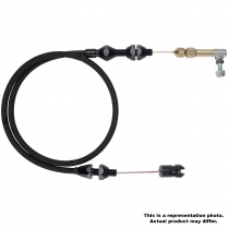 Hi-Tech 36" Tuned Port/Vortec Throttle Cable Kit - All Black