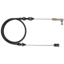 24" Universal Throttle Cable Kit - All Black SS