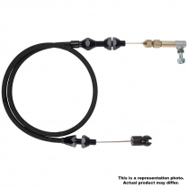 36" Universal Throttle Cable Kit - All Black SS